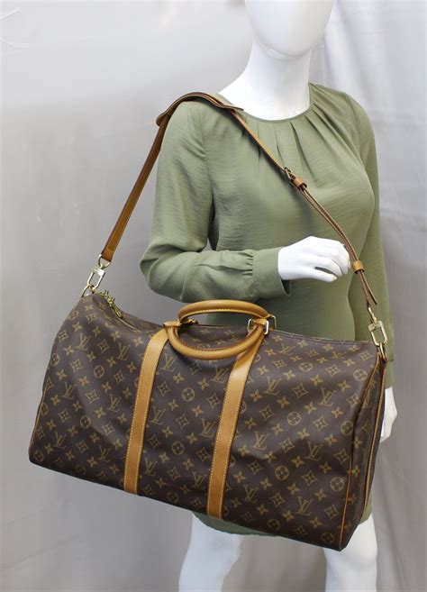 louis vuitton monogram canvas keepall 50|louis vuitton duffle bag 50.